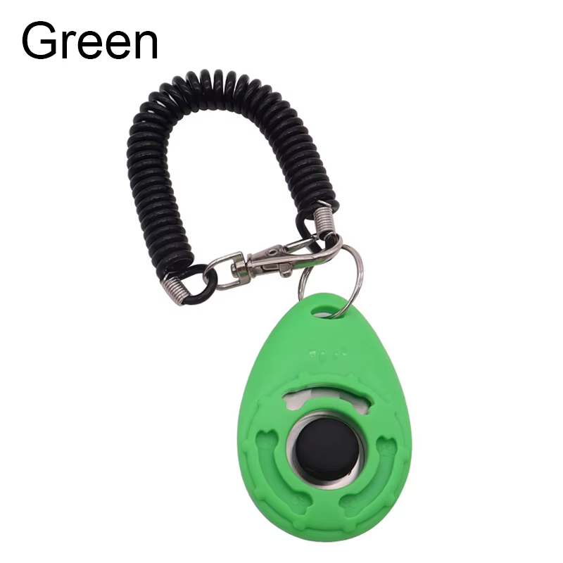 Dog Training Clicker Pet Cat Dog Click Trainer Easy to Use for Cat Puppy Birds Horses Aid Adjustable Wrist Strap Sound Key Chain