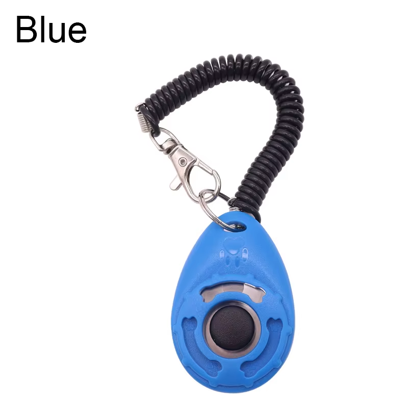 Dog Training Clicker Pet Cat Dog Click Trainer Easy to Use for Cat Puppy Birds Horses Aid Adjustable Wrist Strap Sound Key Chain
