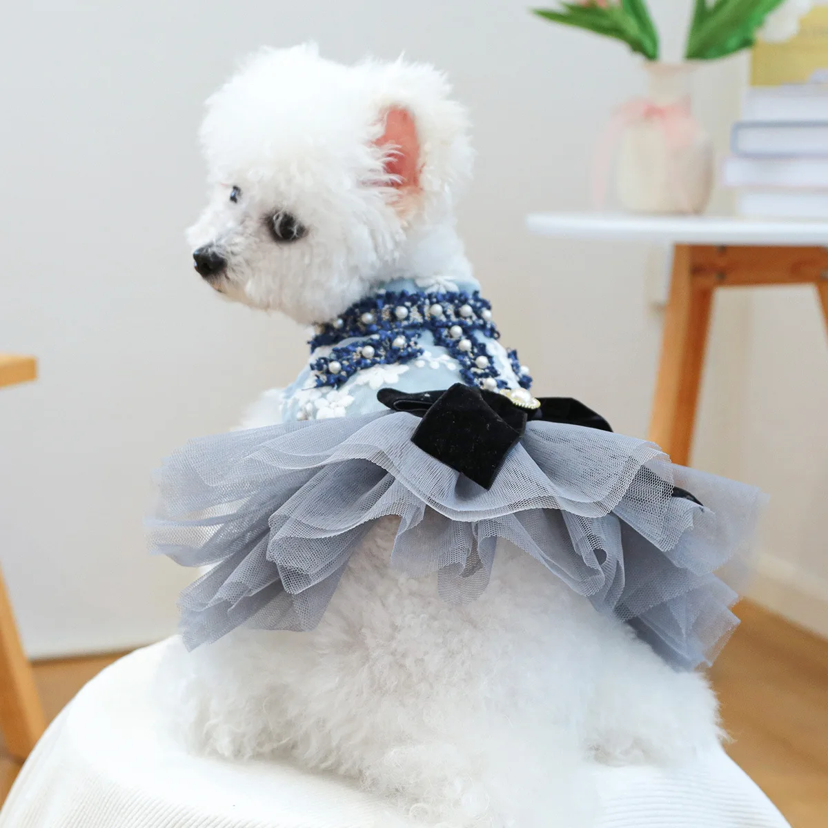 Fancy Dog Clothing for Small Puppy Animal Summer Spring Pet Cosplay Costumes Dresses for Yorkshire Terrier Luxury Princess Cat