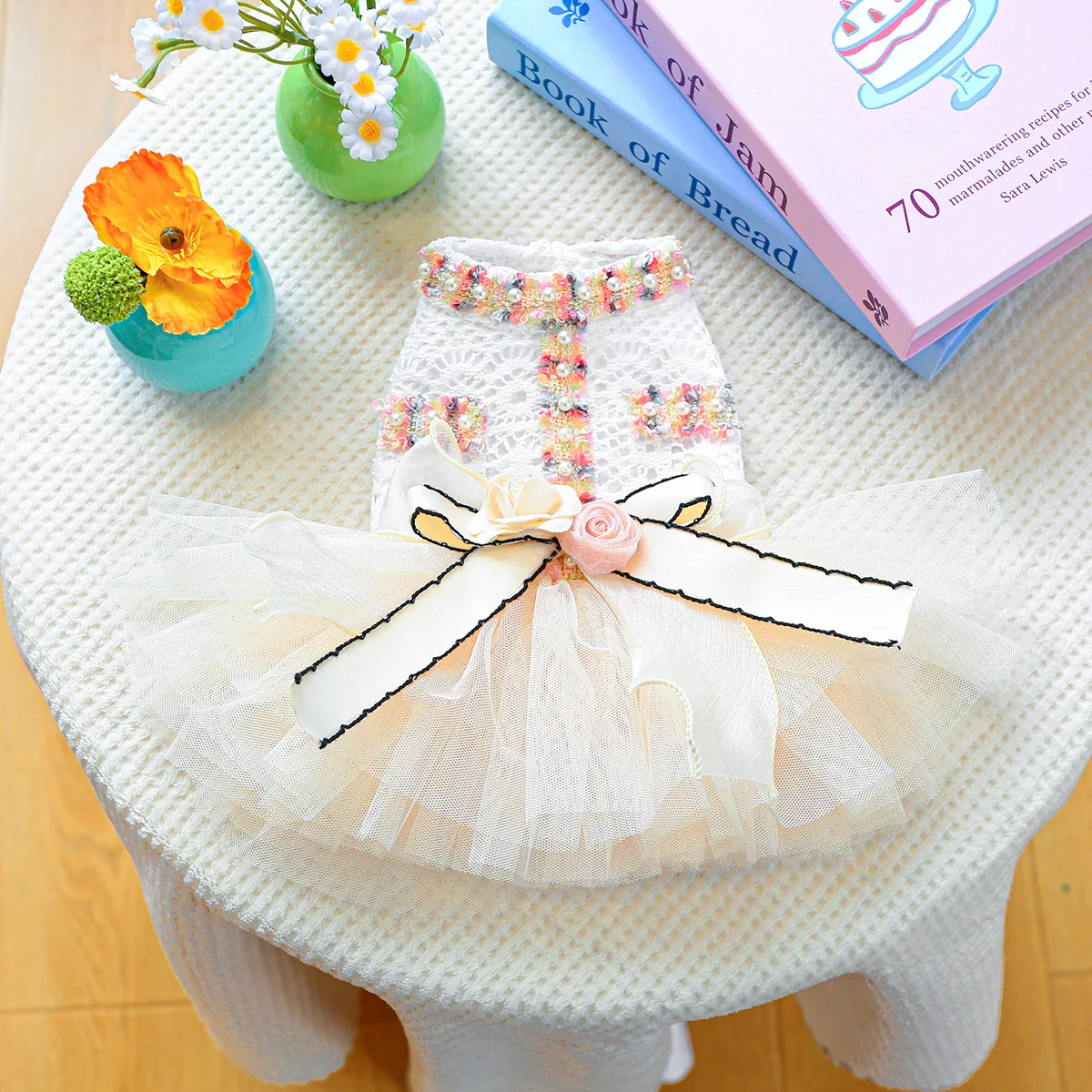 Fancy Dog Clothing for Small Puppy Animal Summer Spring Pet Cosplay Costumes Dresses for Yorkshire Terrier Luxury Princess Cat