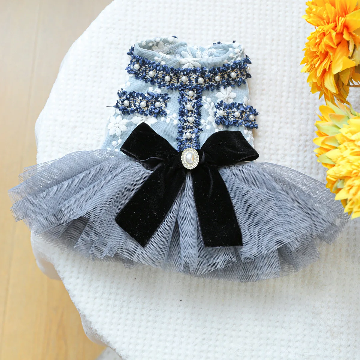 Fancy Dog Clothing for Small Puppy Animal Summer Spring Pet Cosplay Costumes Dresses for Yorkshire Terrier Luxury Princess Cat