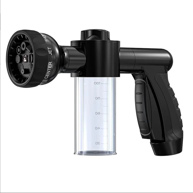 High-Pressure Sprayer Nozzle Hose Dog Shower Gun - 3 Mode Adjustable Foam Pet Wash Cleaning Tool