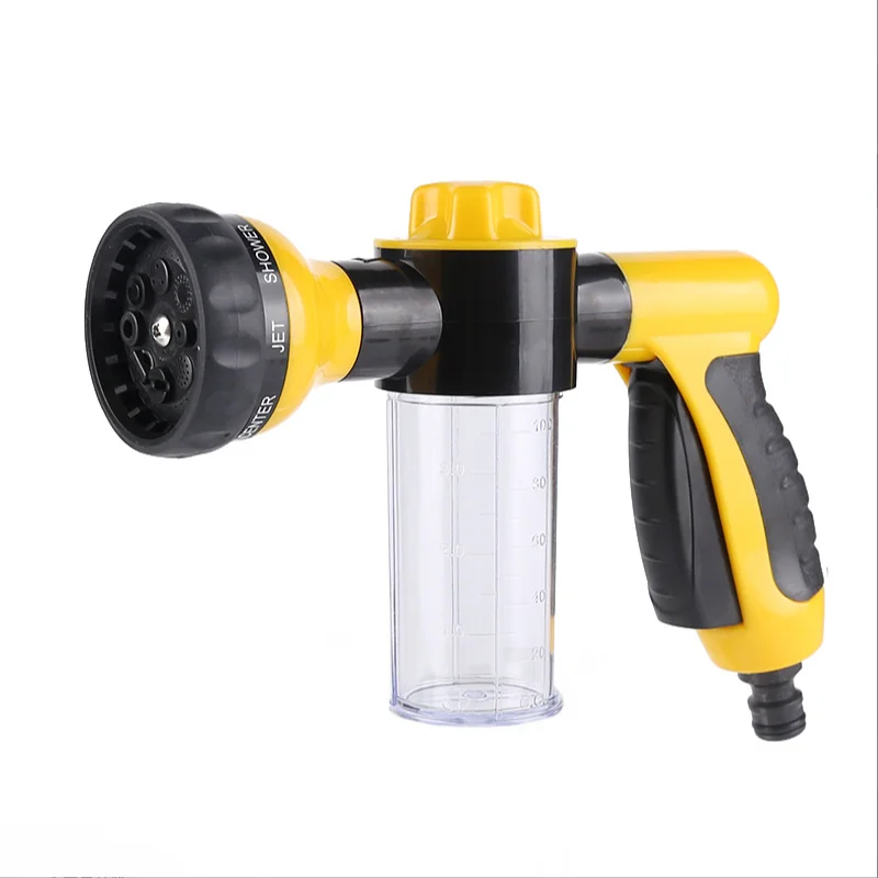 High-Pressure Sprayer Nozzle Hose Dog Shower Gun - 3 Mode Adjustable Foam Pet Wash Cleaning Tool