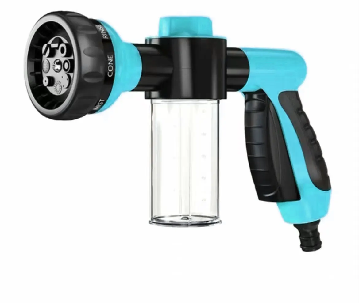 High-Pressure Sprayer Nozzle Hose Dog Shower Gun - 3 Mode Adjustable Foam Pet Wash Cleaning Tool