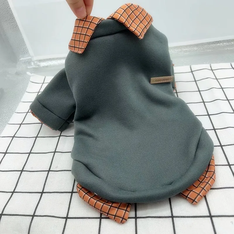 Pet Winter Hoodie Shirt for Small Dogs – Warm Polo Shirt Outfit for Chihuahuas, Available in XS to XL