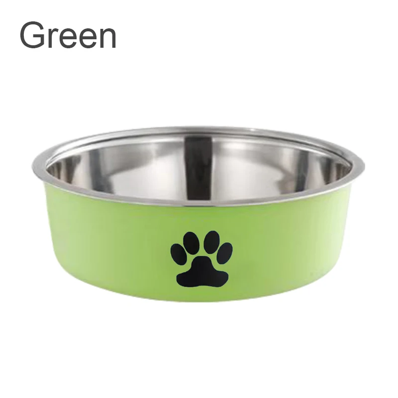 Stainless Steel Dog Water Bowl with Non-Slip Rubber Base, Small Cats and Dogs Drinking Feeding Pet Bowl