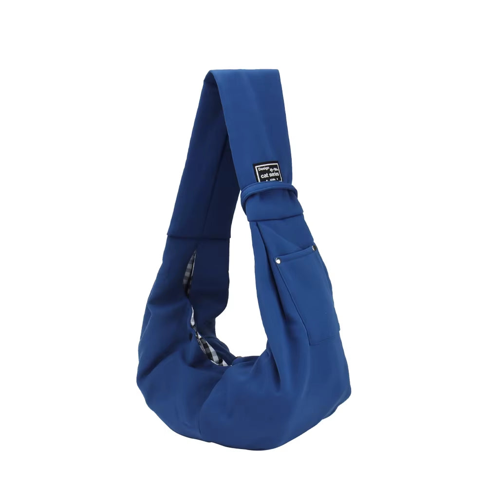 Portable Pet Shoulder Bag – Travel Carrier for Dogs & Cats, with Phone Pocket