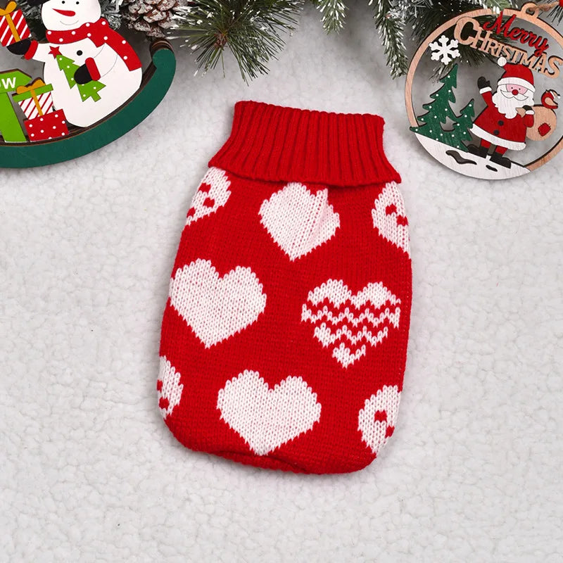 Warm Knitted Sweater for Dogs & Cats – Winter Coat for Small Breeds