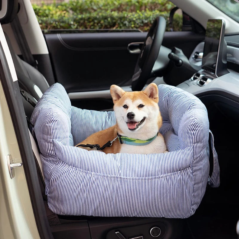 Pet Car Safety Seat Bed Pad Kennel, Removable Washable, Four-Season Universal for Outdoor and Indoor Travel