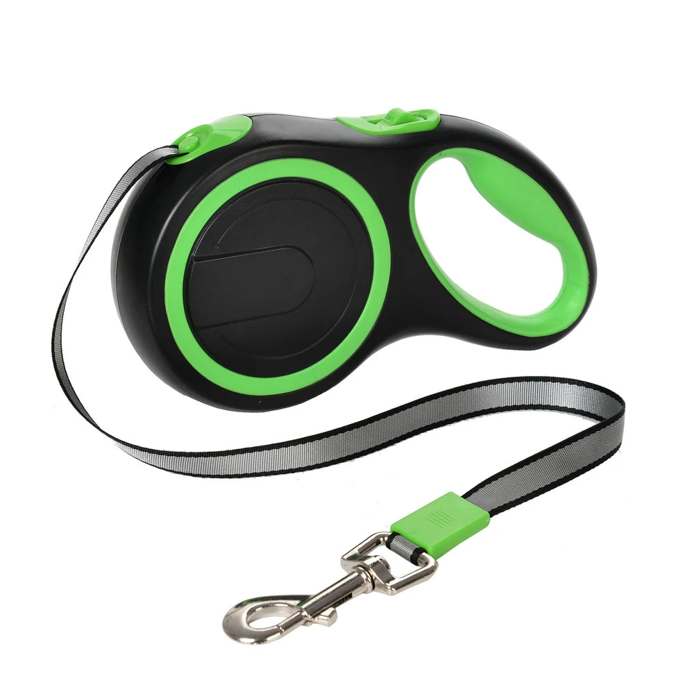 Outdoor Hiking Retractable Dog Leash 5M & 8M for Small & Large Dogs - Durable Puppy Lead Chain for Golden Retrievers, Pugs, and More