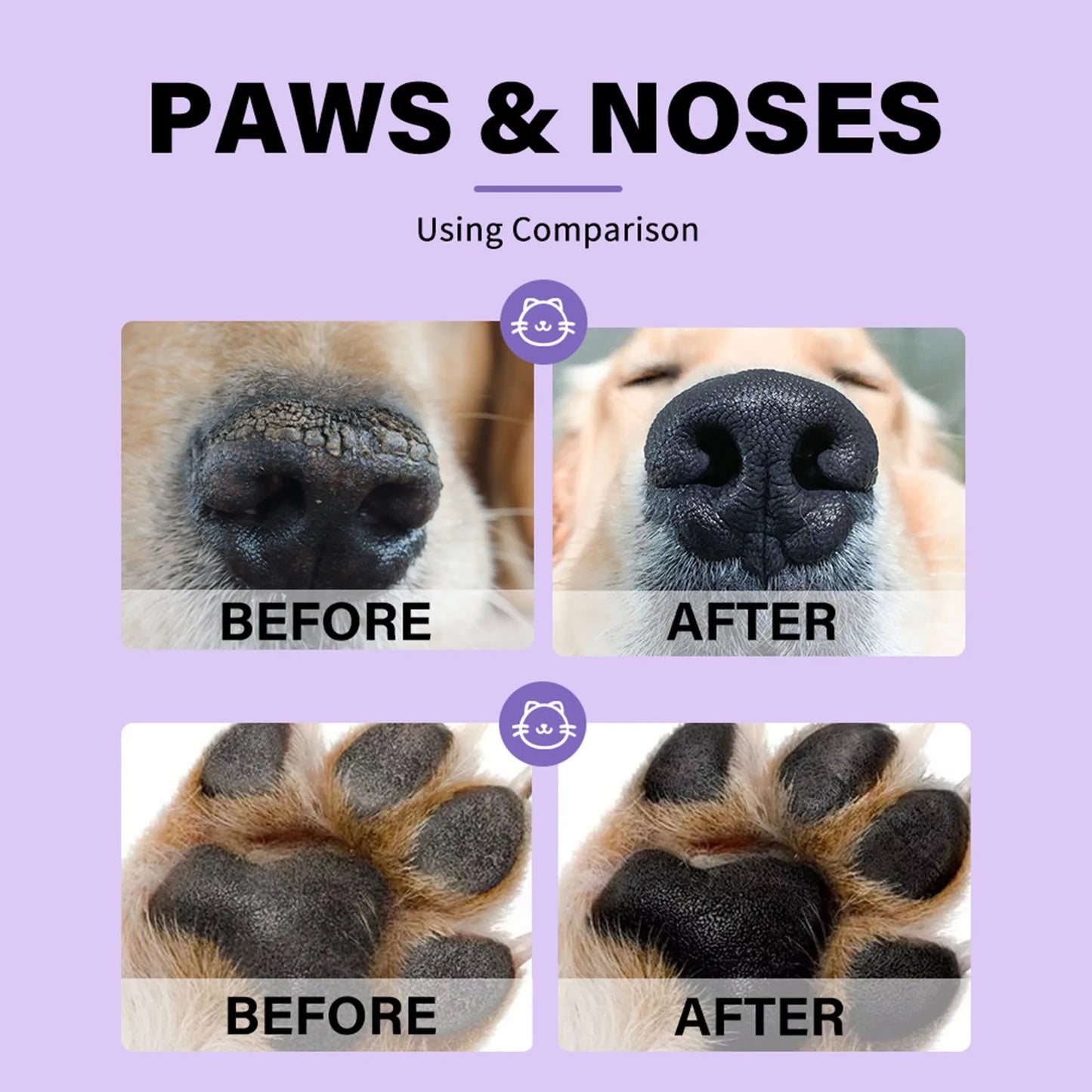 Dog Care Nose Balm 15 G (0.53 Oz) Moisturizing Dog Balm Creates an Barrier That Protects and Dry Cracked All-Natural with Vitami