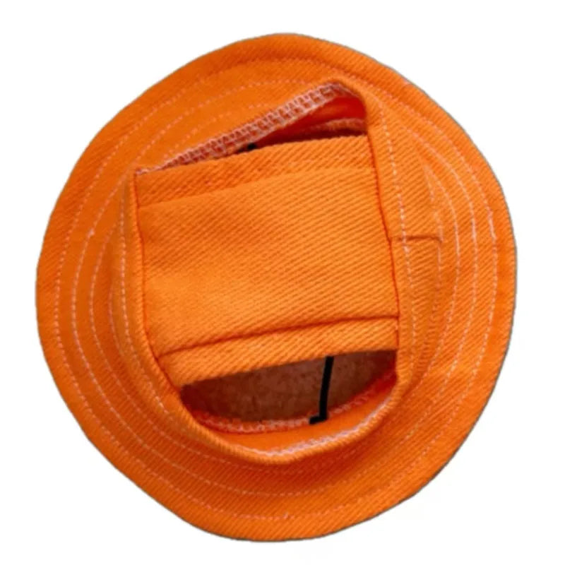 Cute Cat & Sm Dog Sun Hat – Visor Hat with Ear Holes for Pets, Outdoor Sun Protection