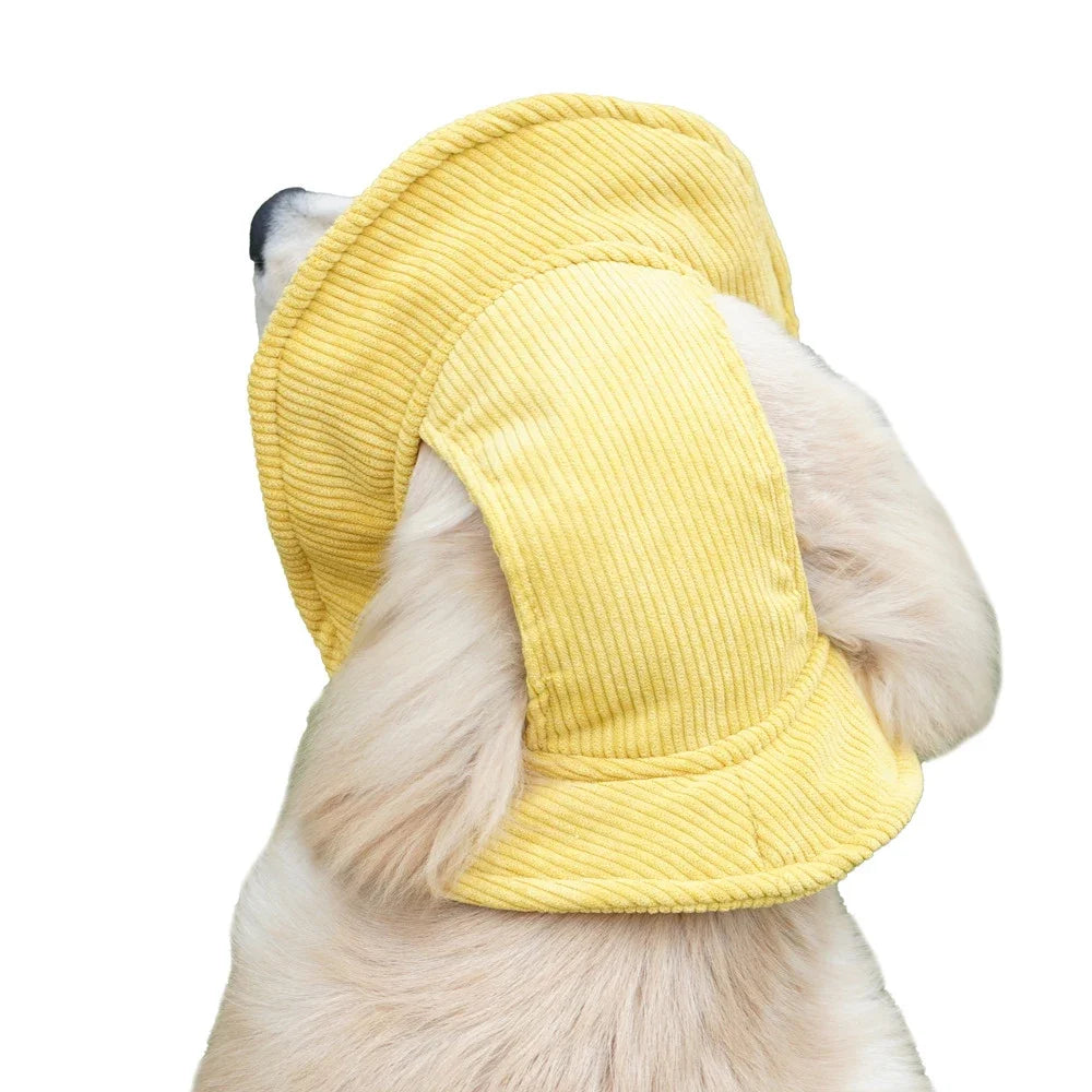 Pet Sun Hat with Ear Holes – Adjustable Cap for Dogs & Cats, Breathable Outdoor Sunhat