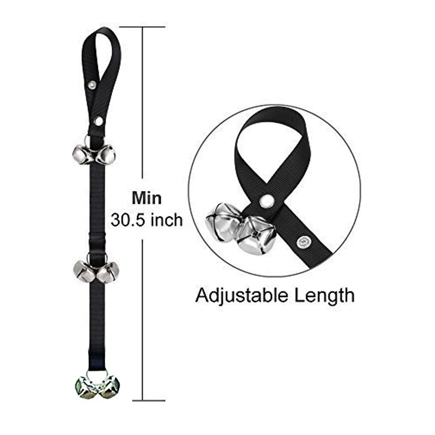 Pet Training Doorbell Rope for Dogs – Adjustable Length Dog Toilet Training Bells | Loud & Durable Metal Bells
