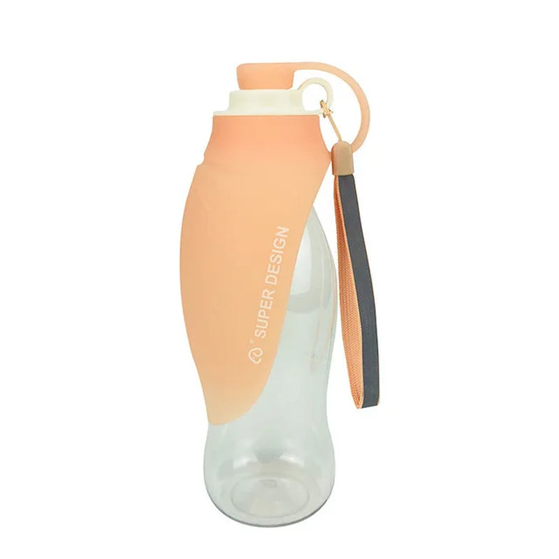 580ml (20oz) Portable Dog Water Bottle - Travel-Friendly Silicone Water Dispenser & Dog Bowl for Small, Medium, and Large Dogs