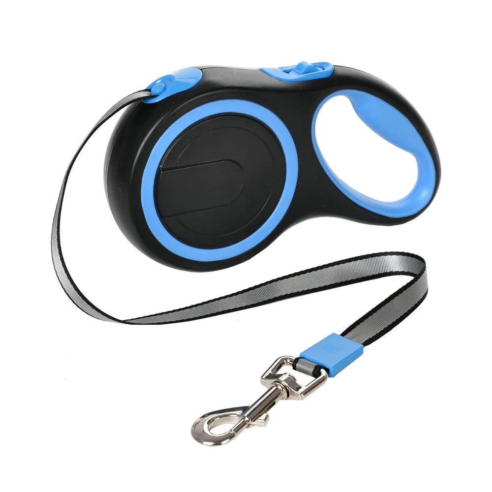 Outdoor Hiking Retractable Dog Leash 5M & 8M for Small & Large Dogs - Durable Puppy Lead Chain for Golden Retrievers, Pugs, and More
