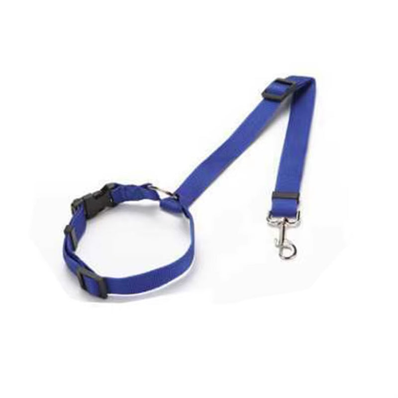 Adjustable Two-In-One Pet Car Seat Belt & Leash - Nylon Lead Harness for Dogs - Pet Safety Belt & Walking Collar