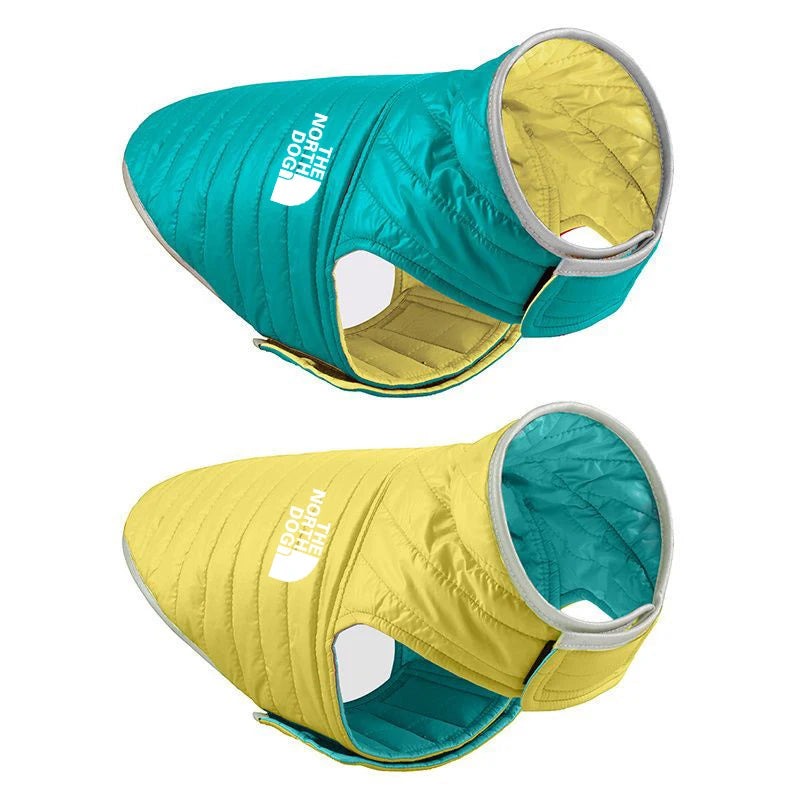 Double Sided Dog Coat – Winter Warm Pet Jacket for Small & Medium Dogs | Soft Nylon Vest for Chihuahua & Puppy Costumes