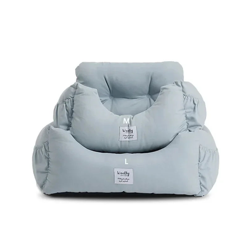 Portable Pet Car Seat – Non-Slip Booster Bed for Small Dogs & Cats, Safe Travel Carrier