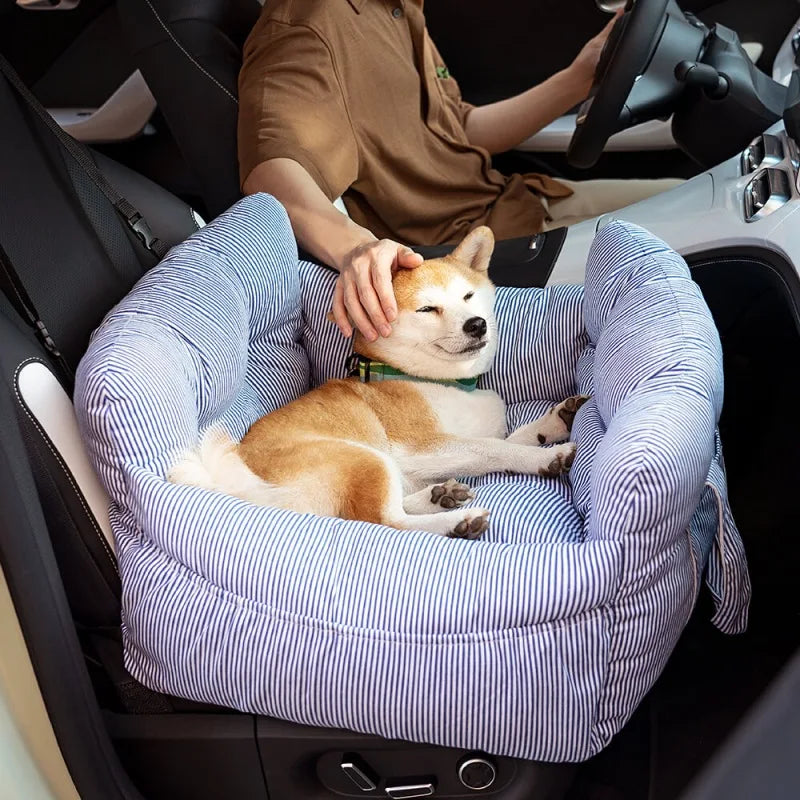 Pet Car Safety Seat Bed Pad Kennel, Removable Washable, Four-Season Universal for Outdoor and Indoor Travel