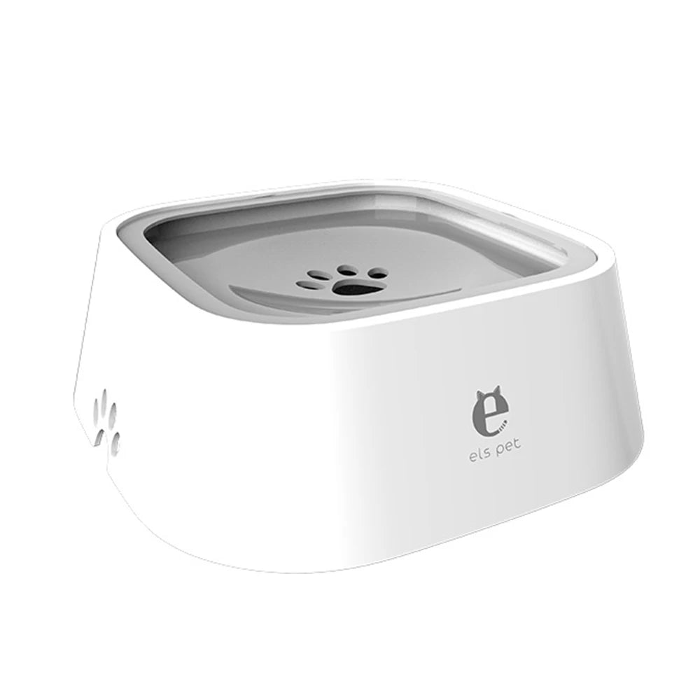 Pet Floating Water Bowl – 1.5L Anti-Spill Slow Drinking Feeder for Dogs & Cats