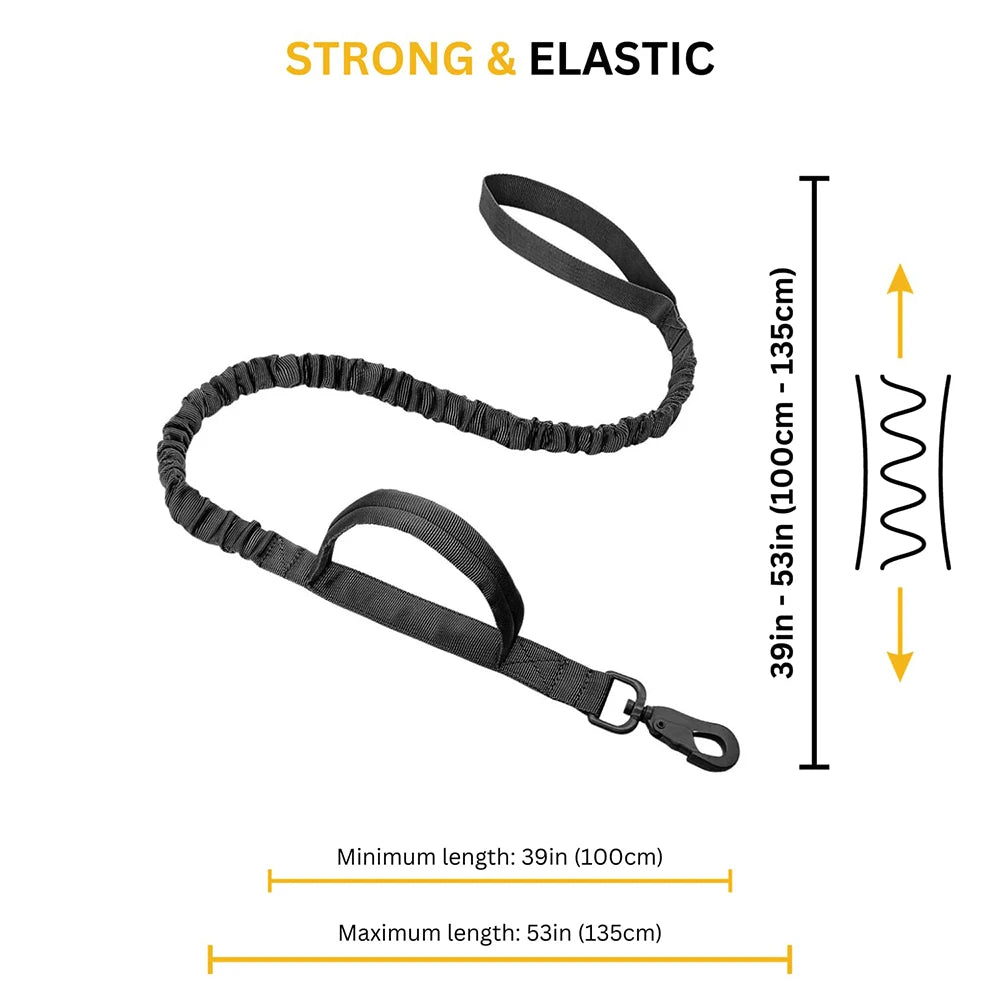 Heavy Duty Tactical Dog Collar & Leash Set – Military Collar with Handle for Medium/Large Dogs