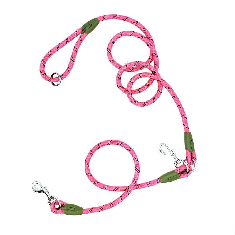 CAWAYI KENNEL Reflective Nylon Dog Leash for Hands-Free Running – Traction Rope Leads for Small to Large Dogs