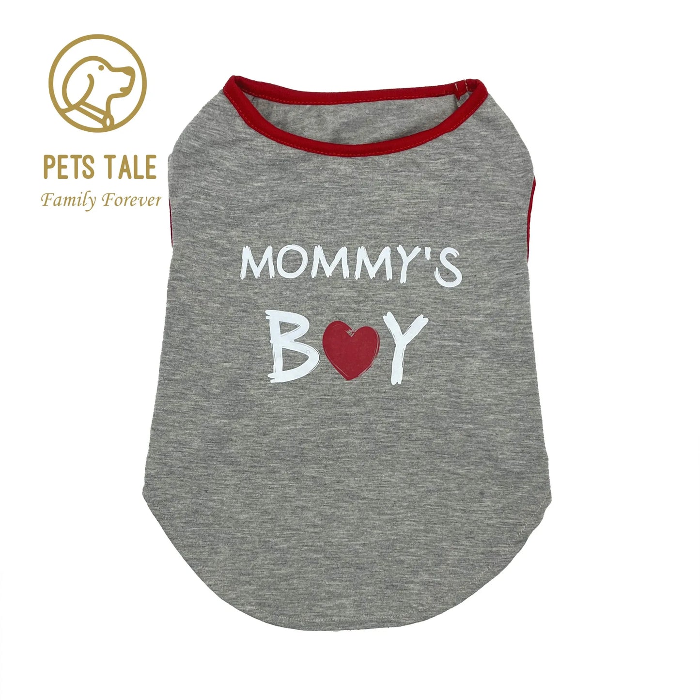 Dog T-Shirt with "Mommy Boy" Print – Perfect for Small, Medium & Large Dogs | Comfortable & Stylish Pet Shirt