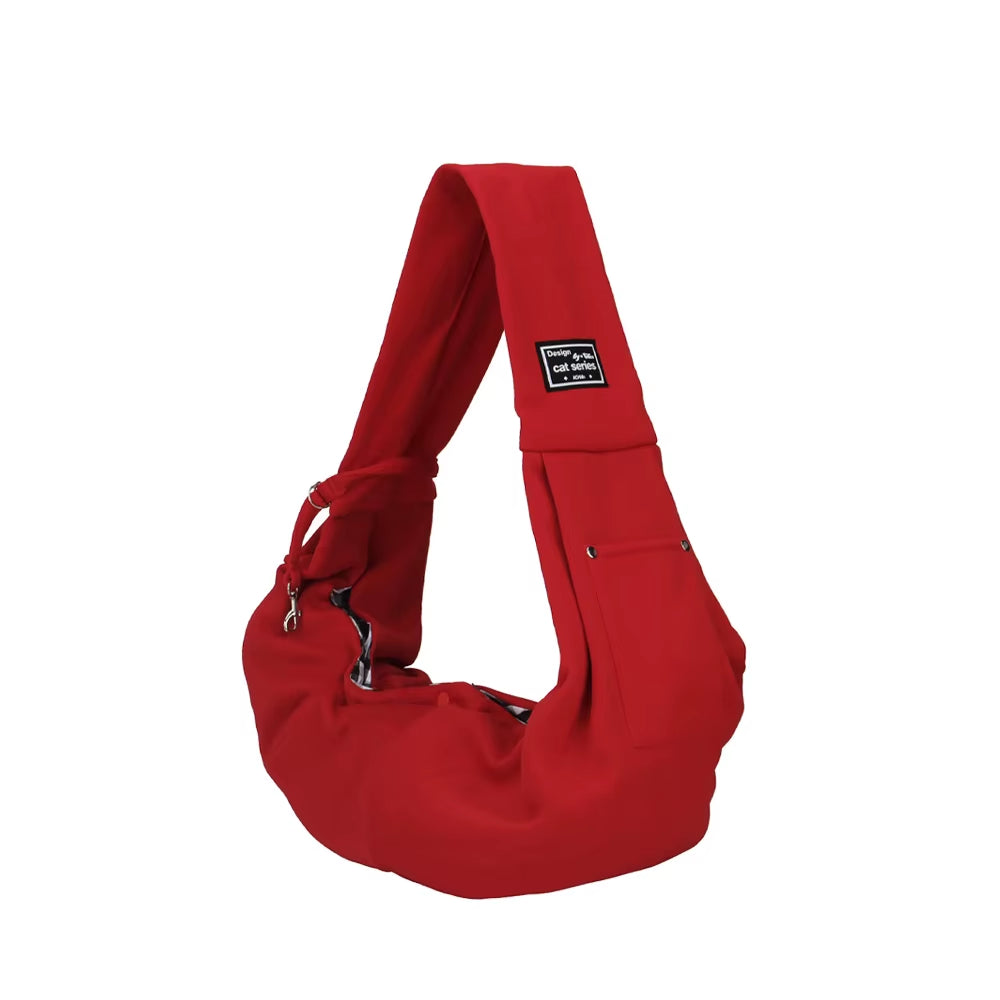 Portable Pet Shoulder Bag – Travel Carrier for Dogs & Cats, with Phone Pocket