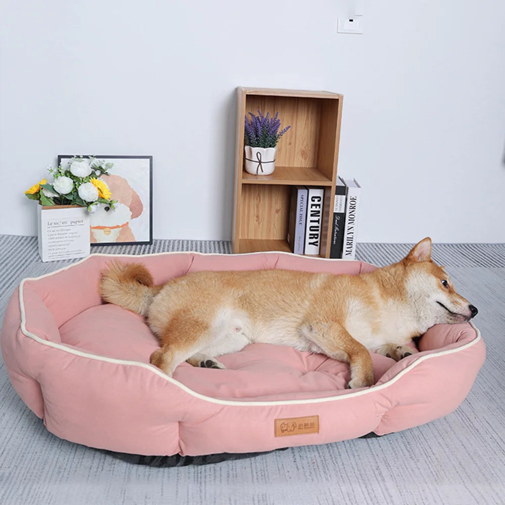 Pet Sofa Sleeping Bed – Cozy Large Dog Bed House for Cats & Dogs – Winter Warm Cushion