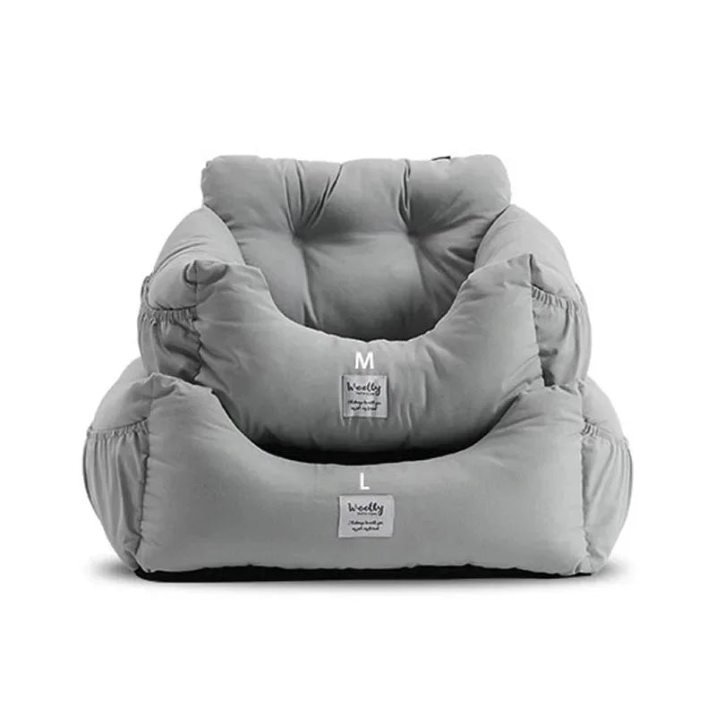 Portable Pet Car Seat – Non-Slip Booster Bed for Small Dogs & Cats, Safe Travel Carrier
