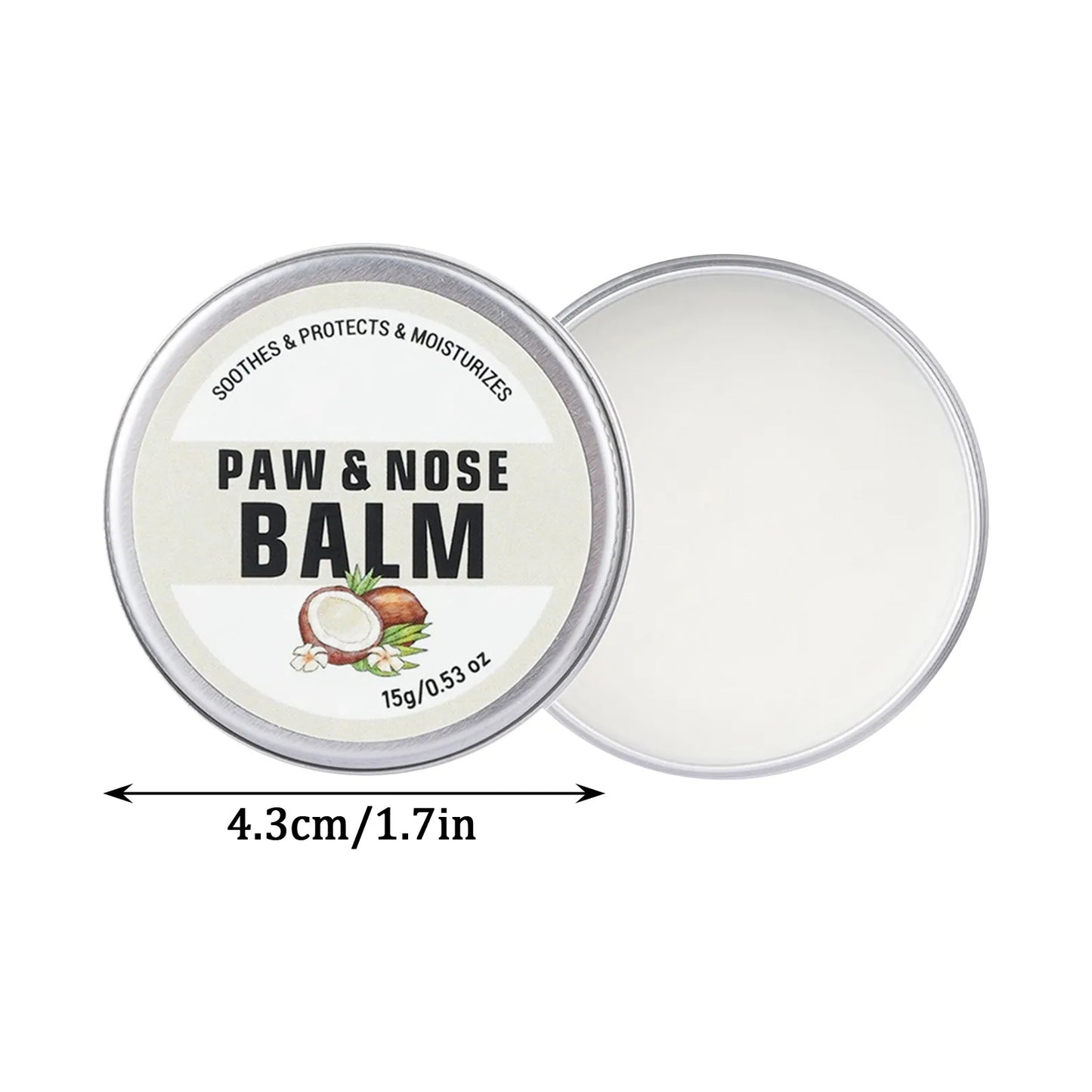 Dog Care Nose Balm 15 G (0.53 Oz) Moisturizing Dog Balm Creates an Barrier That Protects and Dry Cracked All-Natural with Vitami