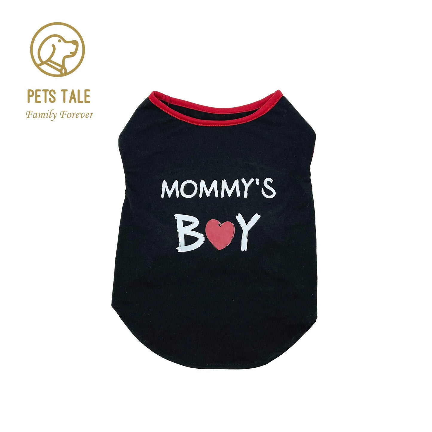 Dog T-Shirt with "Mommy Boy" Print – Perfect for Small, Medium & Large Dogs | Comfortable & Stylish Pet Shirt