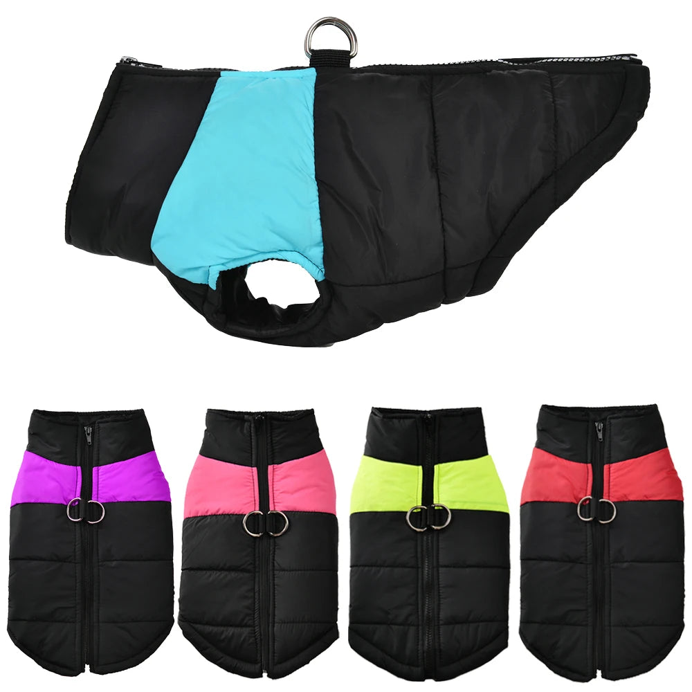 Waterproof Pet Jacket – Winter Warm Dog Clothes, Vest for Small to Large Dogs & Cats
