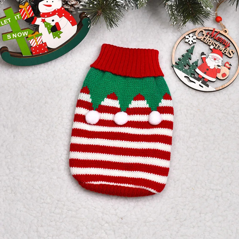 Warm Knitted Sweater for Dogs & Cats – Winter Coat for Small Breeds