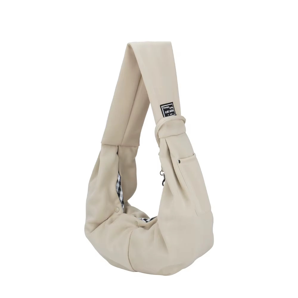Portable Pet Shoulder Bag – Travel Carrier for Dogs & Cats, with Phone Pocket