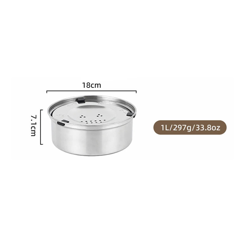 3L Stainless Steel No Spill Water Bowl for Dogs | Non-Slip, Slow Drinking Feeder for Medium & Large Dogs