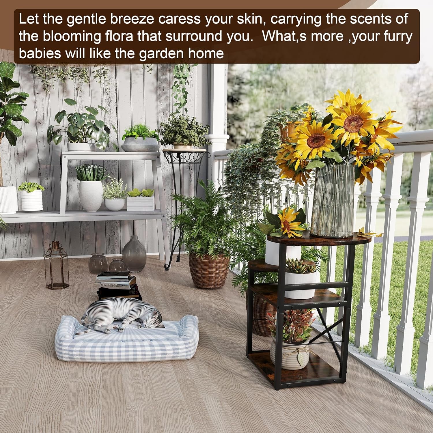 2-in-1 Cat Condo & End Table with Storage | Multifunctional Pet Furniture for Living Room & Bedroom