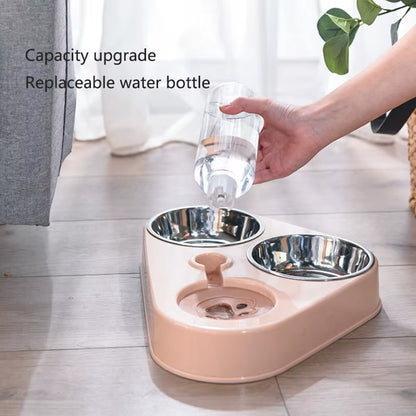 Pawmate Duoflow Feeder – Spill-Free Feeding & Hydration Station for Pets