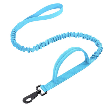 Military Tactical Dog Collar & Bungee Leash Set – Nylon Training Collar for Medium to Large Dogs