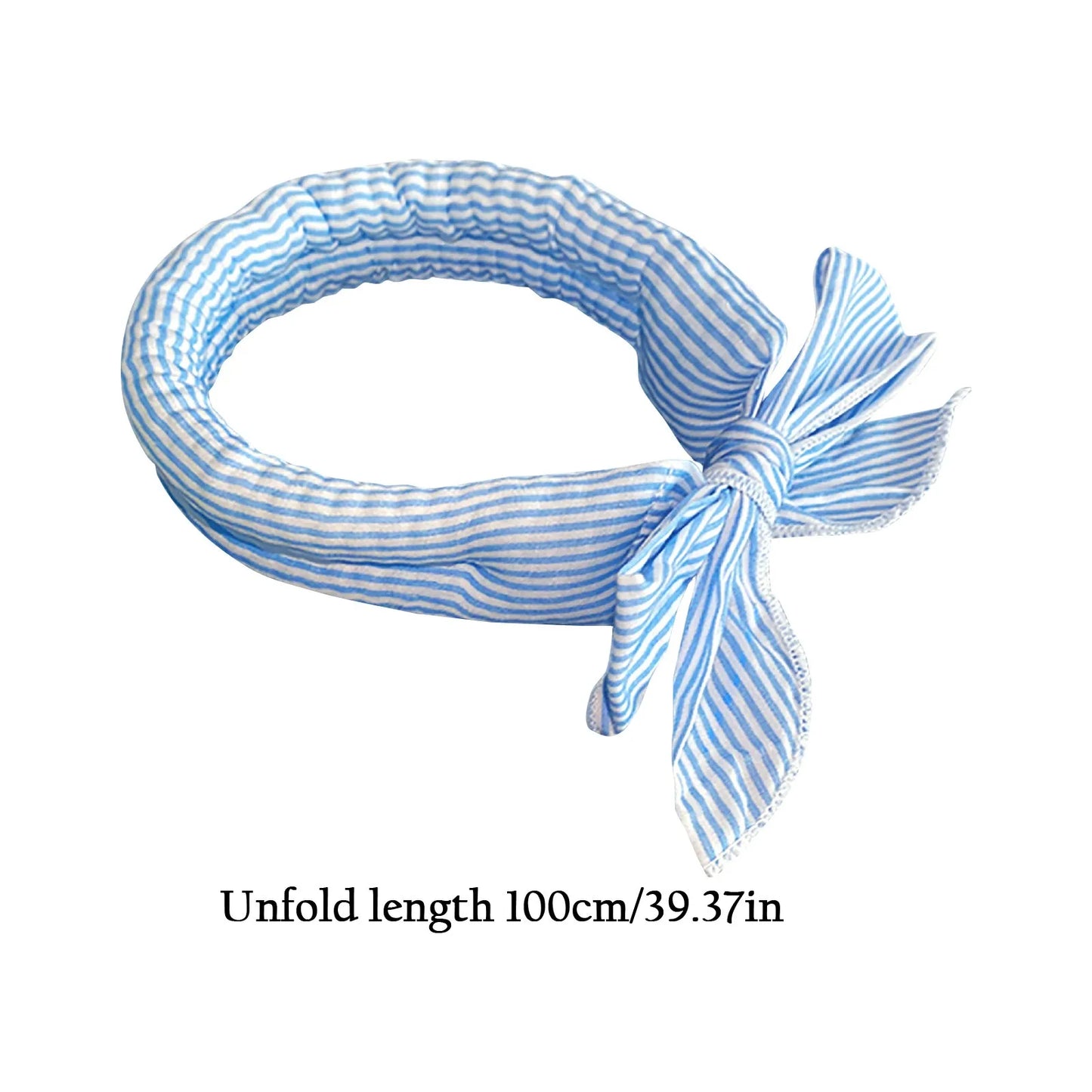 Pet Cooling Scarf – Adjustable Ice Crystal Bandana for Dogs & Cats, Breathable and Refreshing