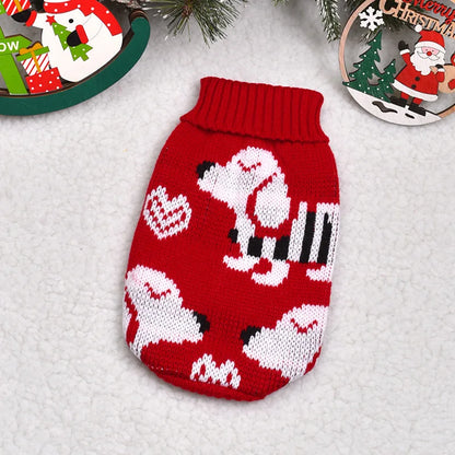 Warm Knitted Sweater for Dogs & Cats – Winter Coat for Small Breeds