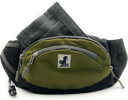 JACKZ Dog Treat Pouch – Versatile Training Bag with Poop Bag Dispenser | Adjustable Waist & Crossbody Carry