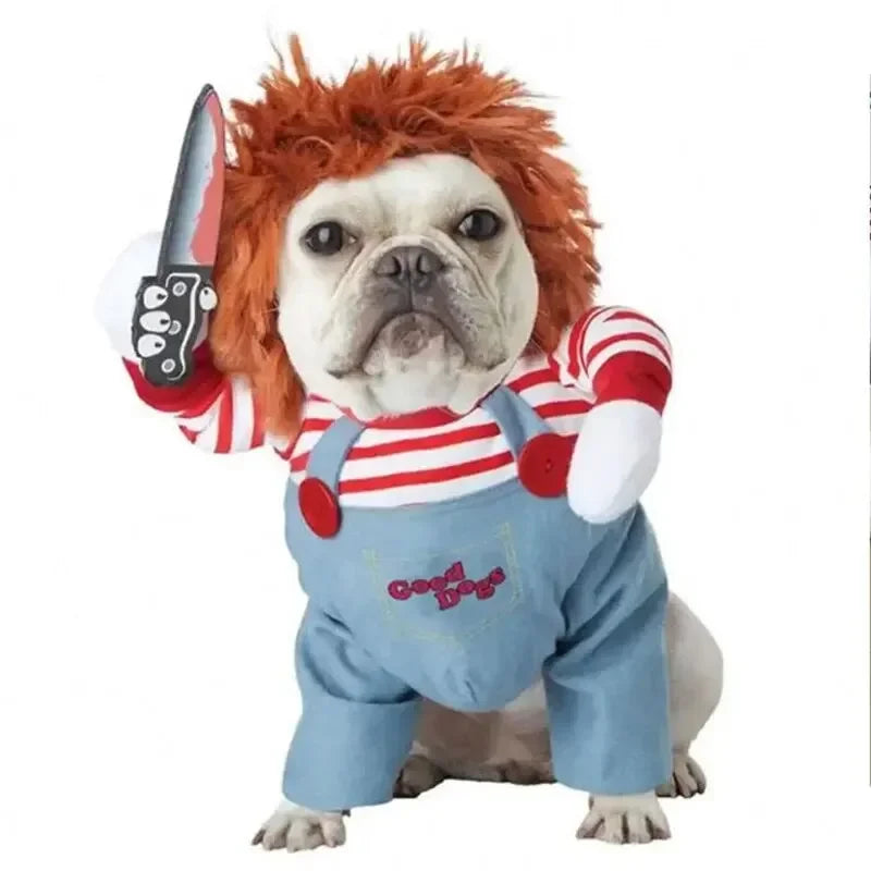 Halloween Dagger Pet Costume – Funny Knife Holding Dog Clothes & Cat Transformation Outfit