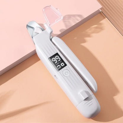 2-in-1 Electric Dog Nail Grinder and Clipper - Rechargeable Pet Nail Trimmer with LED Lights