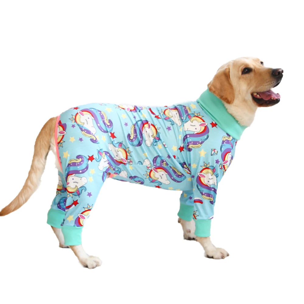 2024 New Halloween Prints Dog Bodysuit – Full-Body PJs for Large & Medium Dogs – Shedding Prevention & Licking Control