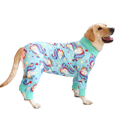 2024 New Halloween Prints Dog Bodysuit – Full-Body PJs for Large & Medium Dogs – Shedding Prevention & Licking Control