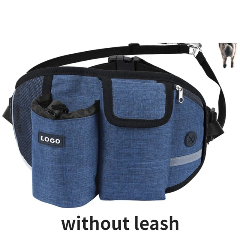 Dog Training Waist Bag – Hands-Free Outdoor Dog Leash & Treat Bag | Waterproof Nylon for Comfortable Dog Walks