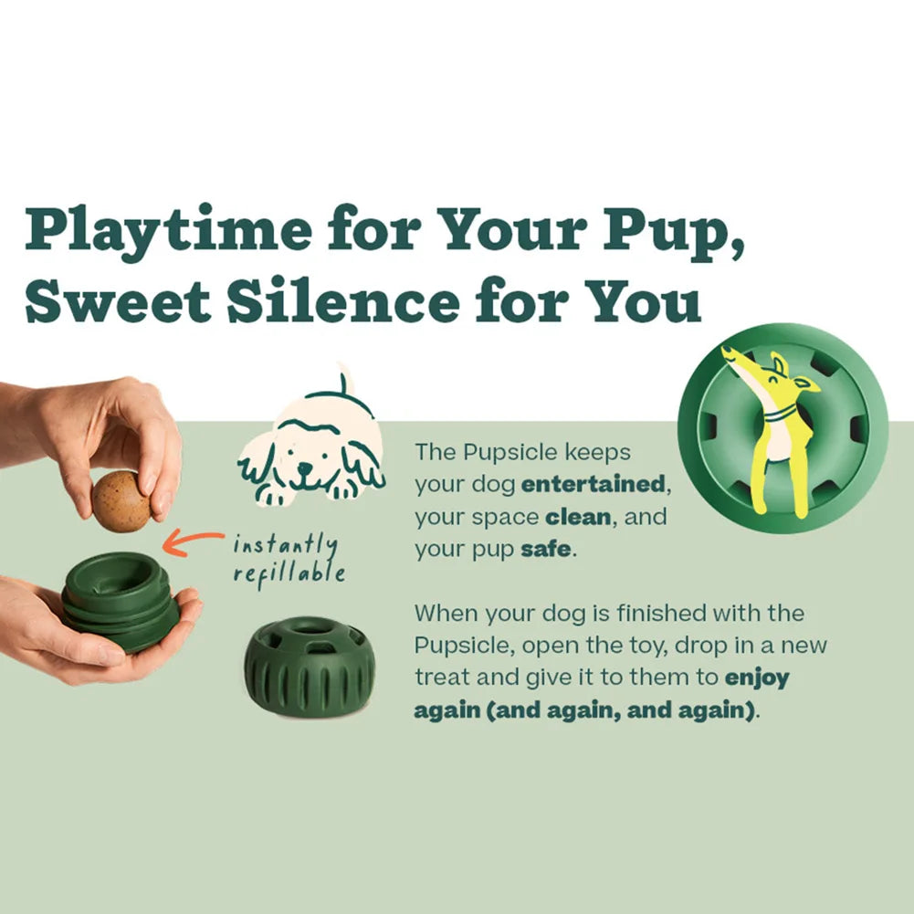 Dog Slow Licking Feeder – Refillable Food Ball Toy, Frozen Food Tray for Dogs