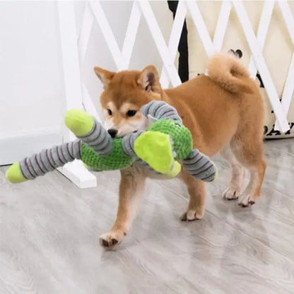 Indestructible Large Dog Squeaky Toy – Plush Animal-Shaped Chew Toy 
